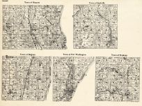 Ozaukee County - Mequon, Saukville, Belgium, Port Washington, Fredonia, Wisconsin State Atlas 1930c